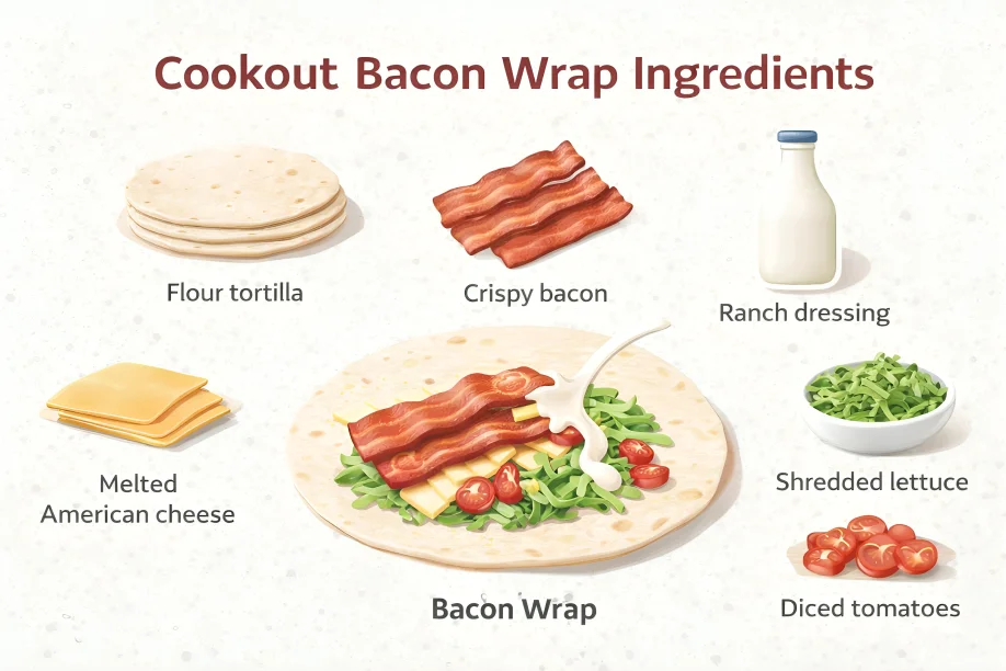 Cookout Bacon Wrap Ingredients Breakdown