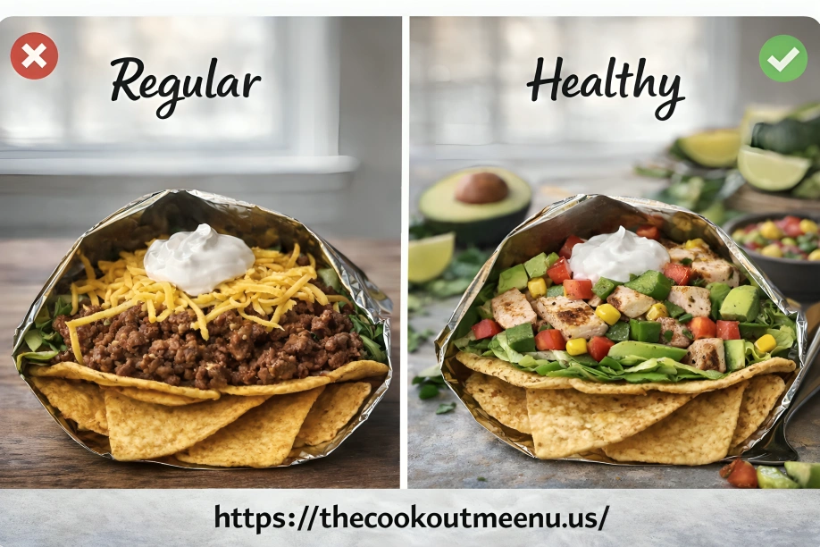 Regular Walking Taco vs. Healthier Version