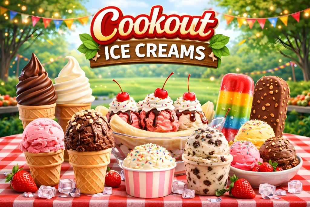 Cookout Ice Cream Menu 2026 - Flavors & Prices