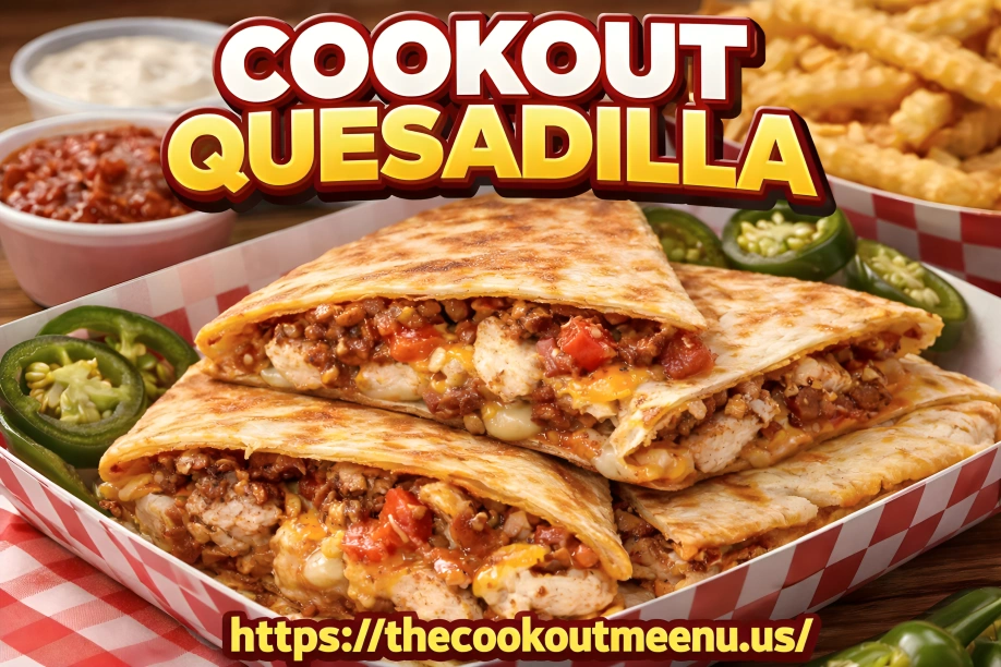 Cookout Quesadilla: Menu, Prices, Calories, Sauce 2026