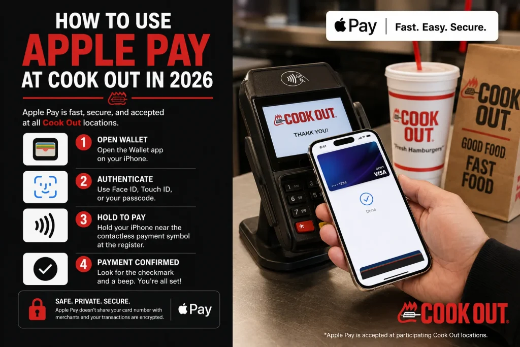 How to Use Apple Pay at Cook Out