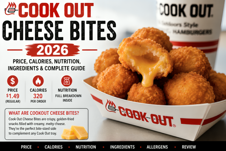 Cookout Cheese Bites 2026 – Price, Calories & Complete Guide