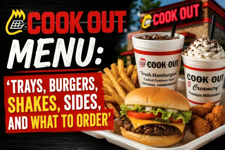 Cook Out Menu: Trays, Burgers, Shakes, Sides, and What to Order